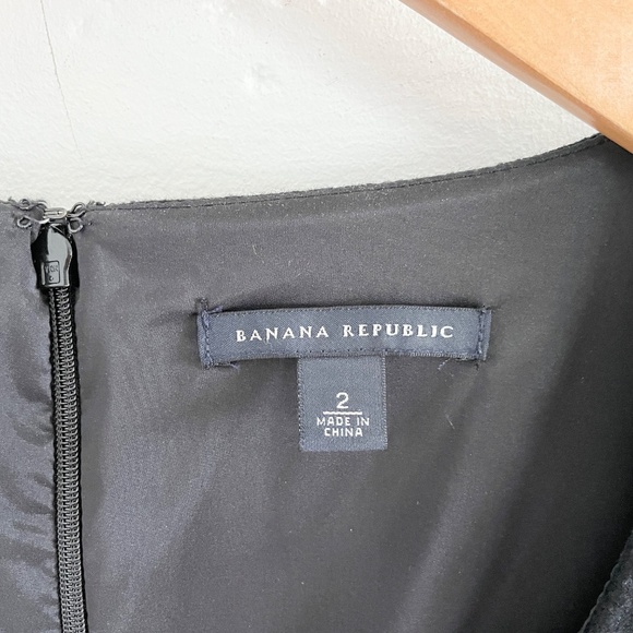 Banana Republic Y2K Mini Dress LBD Wool Business Casual Old money Minimalist 2 - Picture 5 of 15